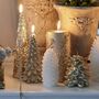 Francesca Christmas Tree Candle Champagne, thumbnail 2 of 2