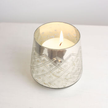 Silver And Gold Foil Effect Candle Holder, 2 of 5