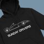 Sunday Drivers Race Car Hoodie, thumbnail 1 of 2