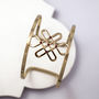 Birthstone Infinity Knot Cuff Bracelet, thumbnail 5 of 11