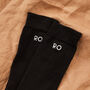 Personalised Monogrammed Black Socks, thumbnail 1 of 4