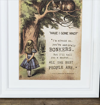 Alice In Wonderland 'Bonkers' Print, 4 of 6