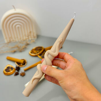 Snake Taper Candle Halloween Candle For Dinner Tables, 5 of 10