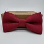 Irish Linen Bow Tie In Cherry Red, thumbnail 1 of 2