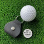 Personalised Par Tee Time Golf Ball Marker And Holder, thumbnail 1 of 2