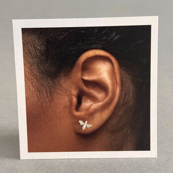 Bees Knees Sterling Silver Bee Earrings, 9 of 10