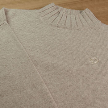 T Lab Leila Natural White Lambswool Womens Jumper, 4 of 10