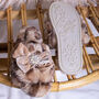 Anya Fluffy Faux Fur Slider Slipper In Leopard, thumbnail 2 of 5