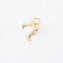 Tiny Crescent Earrings, thumbnail 4 of 8
