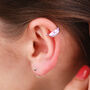 Single Sterling Silver Feather Ear Cuff, thumbnail 1 of 7