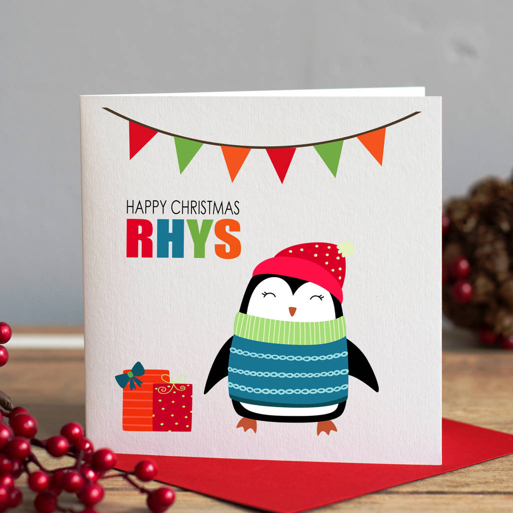 Personalised Child's Christmas Card By Lisa Marie Designs | notonthehighstreet.com