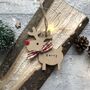 Personalised Christmas Rudolph Reindeer Decoration, thumbnail 4 of 10