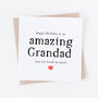 Amazing Grandad, Grandpa, Papa Happy Birthday Card, thumbnail 1 of 3