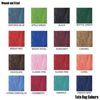 Personalised Elegant Name Colours Tote Bag, 2 of 6