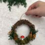 Nature Inspired Mini Dried Flower Wreath, thumbnail 3 of 6