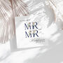 Personalised Navy Floral Wedding Card, thumbnail 4 of 4
