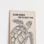 Slow Down Sea Turtle Bathroom Print, thumbnail 1 of 3