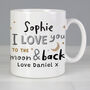 Personalised To The Moon And Back Mug, thumbnail 4 of 4