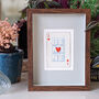 Be Mine Vintage Playing Card Gift Print, thumbnail 2 of 4