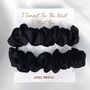 I Cannot Tie The Knot Without You Bridesmaid Scrunchies Black, thumbnail 1 of 3