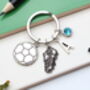 Football Personalised Keyring Football Fan Gift, thumbnail 2 of 9