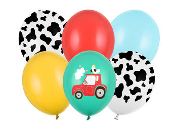 Six Farmyard Birthday Party Balloons, 3 of 3