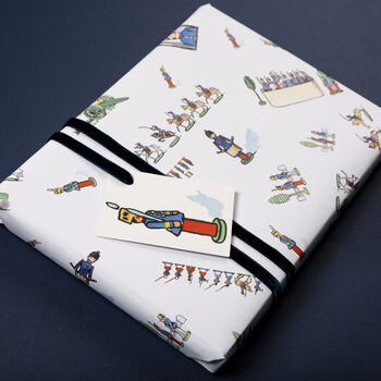 Vintage Solider Boys Gift Wrap, 2 of 4