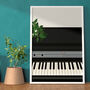 Electric Piano Keys Print | Instrument Music Poster, thumbnail 7 of 10