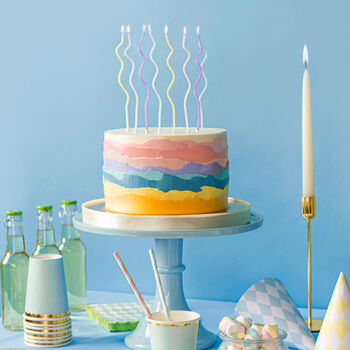 Thin Pastel Curly Birthday Candles, 2 of 2