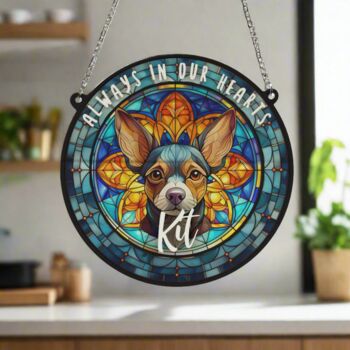 Chihuahua Black Memorial Suncatcher, 3 of 6