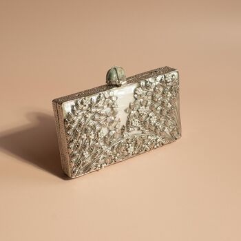 Leylani Silver Mother Of Pearl Clutch, 5 of 7