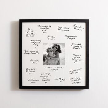 Personalised Wedding Photo Frame Guest Book, 5 of 6