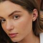 Peach Enamel Wave Ear Cuff, thumbnail 1 of 3