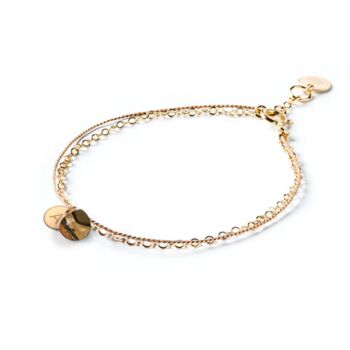 Leopard Jasper Gold And Silk Bracelet, 2 of 6