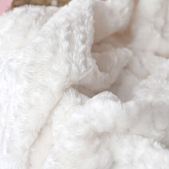 Personalised White Honeycomb Baby Blanket, 2 of 8