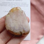 Flower Agate Smoothstone With Pouch | Crystal Gift, thumbnail 4 of 8