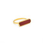 Sustainable 18 K Gold Vermeil Red Jasper Ring, thumbnail 4 of 5