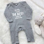 Daddy You're The Best Happy 1st Father's Day Babygrow, thumbnail 6 of 9