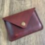 Brown Leather Handmade Card Wallet, thumbnail 3 of 7