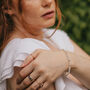 Gold Tone Moonstone Bracelet, thumbnail 3 of 5