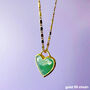 Gemstone Heart Gold Plated Pendant Necklace, thumbnail 12 of 12