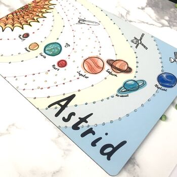Personalised Space Placemat And Coaster Set, 2 of 6