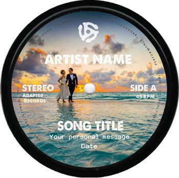 Framed Vinyl Record Personalised Label, 10 of 12
