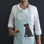 Chocolate Labrador Organic Cotton Tea Towel, thumbnail 3 of 12
