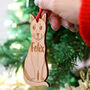 Personalised Cat Breed Wooden Christmas Decoration, thumbnail 7 of 10