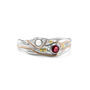 Silver Pearl And Ruby Ring, thumbnail 5 of 7