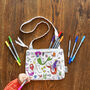 Colour In Mermaid Crossbody Bag + 10 Pens Colouring Kit, thumbnail 7 of 7