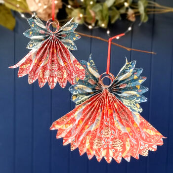 Handmade Paper Angel Christmas Tree Decoration, 2 of 9