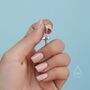 Mismatched Manta Ray Fish And Jellyfish Huggie Hoop Earrings, thumbnail 3 of 12