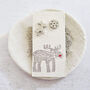 Reindeer And Snowflake Stud Earrings. A Snow Globe Surprise, thumbnail 2 of 3